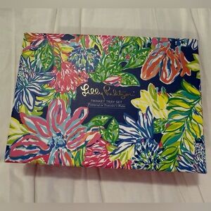 Lilly Pulitzer Colorful Floral Tray Set